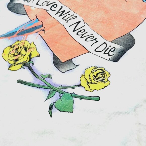 ULTRA RARE Krokus Metal Band LS Hoodie 1985 VTG Womens M Double-Sided Cotton - Picture 8 of 16